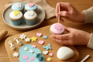 Come personalizzare cupcakes con pasta di zucchero? Il dettaglio creativo che sorprende gli ospiti