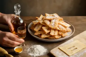 Come si fanno i crostoli croccanti friulani? Il segreto nascosto nella scelta del liquore giusto