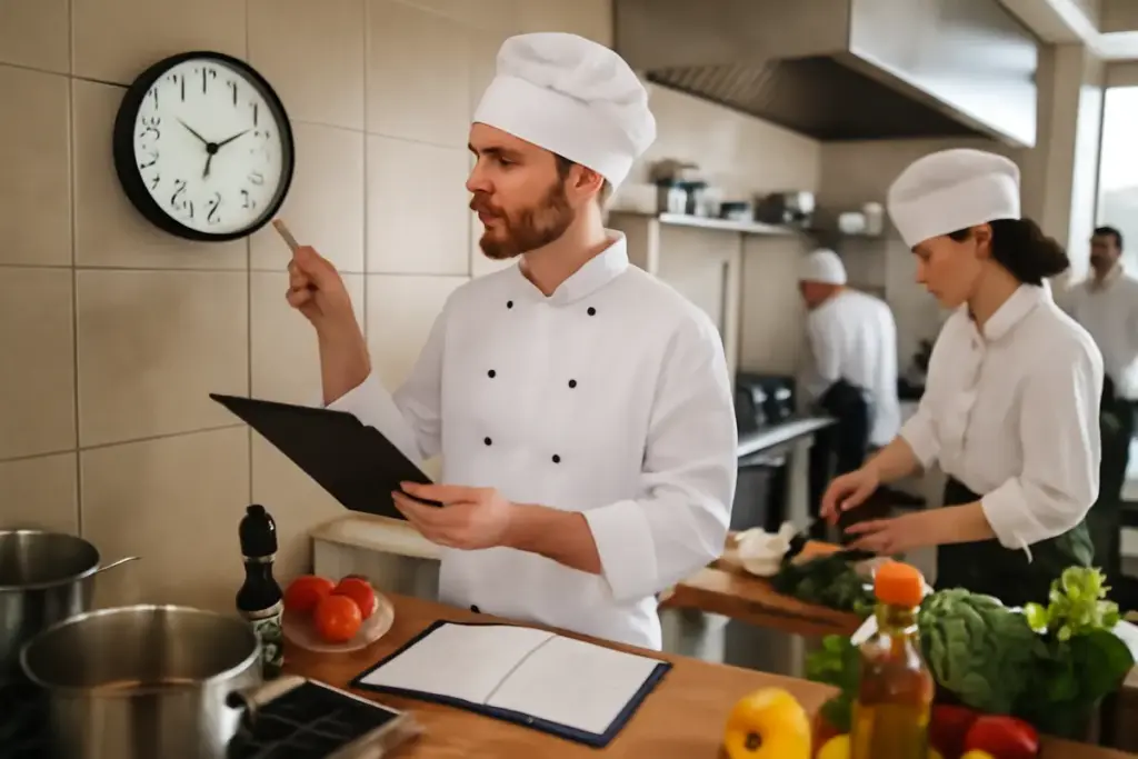Vuoi sapere come si svolge una giornata tipo in un corso di cucina professionale? Organizza il tuo tempo al meglio