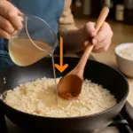 Errore nella cottura del risotto fatto in casa? Il momento preciso in cui aggiungere il brodo