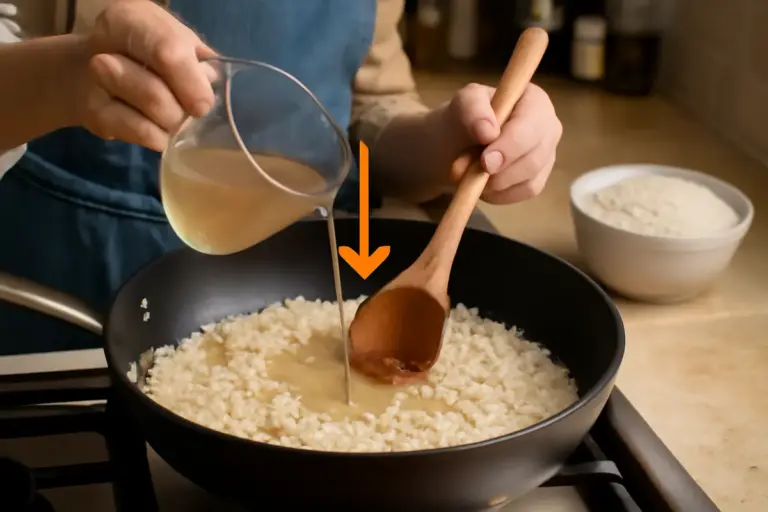 Errore nella cottura del risotto fatto in casa? Il momento preciso in cui aggiungere il brodo