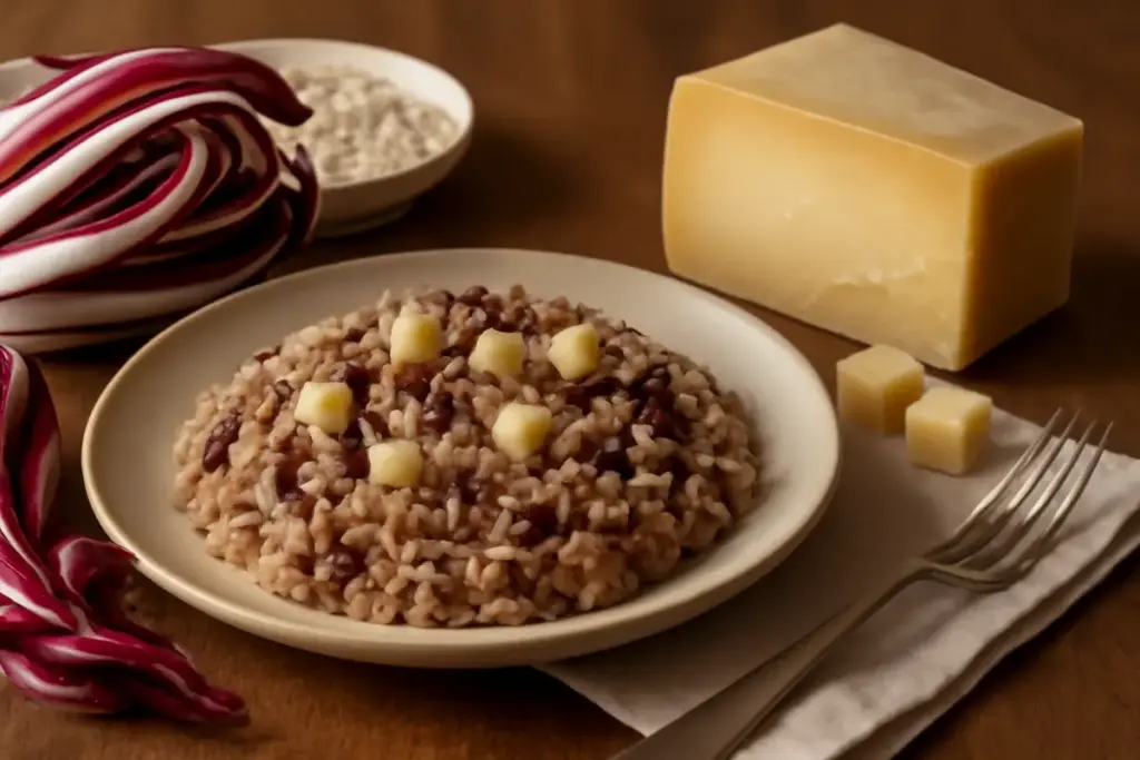 Risotto al radicchio di Treviso e Montasio: la combinazione che garantisce un gusto equilibrato