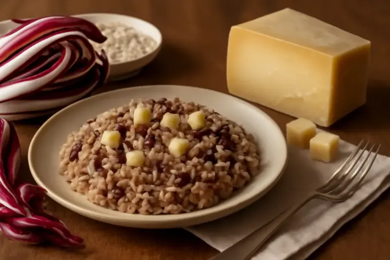 Risotto al radicchio di Treviso e Montasio: la combinazione che garantisce un gusto equilibrato