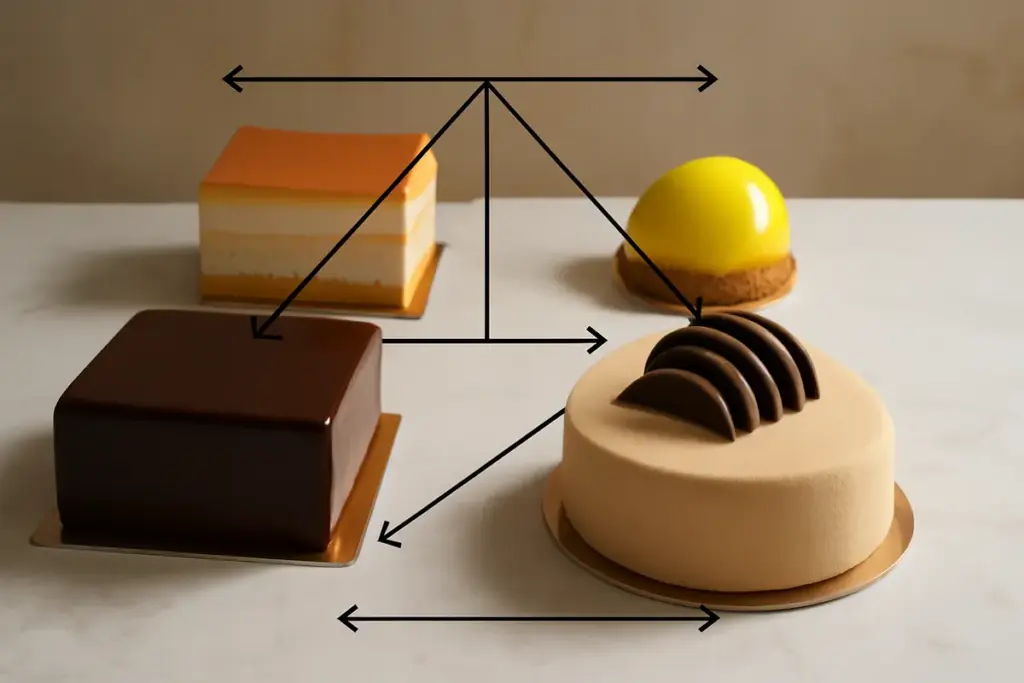 Volumi e simmetrie nelle torte moderne: la regola geometrica che trasforma qualsiasi presentazione