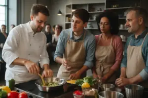 Come funzionano gli eventi di cucina interattivi: scopri perché impari di più dal vivo