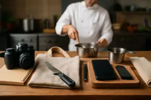 Vuoi partecipare a un evento di cucina dal vivo? Ecco cosa portare per sfruttarlo al massimo